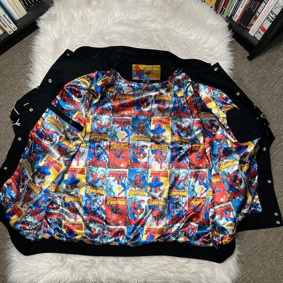 JH DESIGN MARVEL SPIDERMAN SYMBIOTE JACKET SIZE 4XL 2010 BACK IN BLACK - Picture 9 of 13